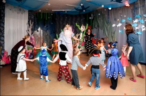 Новый год в морском царстве - новогодний праздник для детей средней группы детского сада