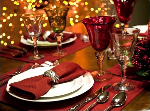 Новый год - сервировка стола и застольный этикет